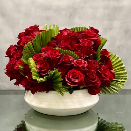Deep Red Romance - beverlyhillsflorist