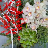 Tall Holiday Ilex - beverlyhillsflorist