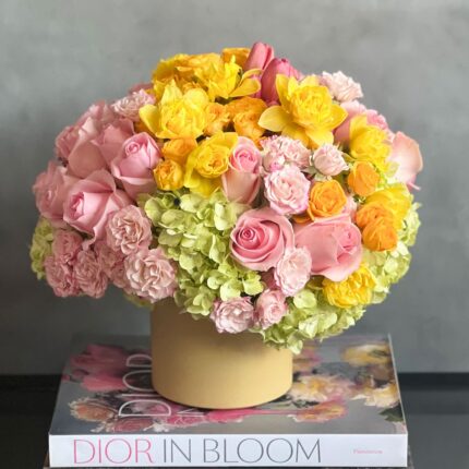 The Beauty of Pink and Yellow - beverlyhillsflorist