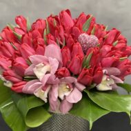 Fanciful Pink Tulips - beverlyhillsflorist