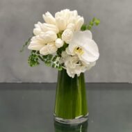 Our Free-Form Tulips from Beverly Hills Florist can be arranged for same day delivery ! My Beverly Hills Florist presents a dramatic display of Dutch Tulips and a single Orchid in a Cone glass vase. This stunning composition gives a unique and stylish look to any space.