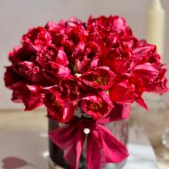 Ribbons And Tulips - beverlyhillsflorist