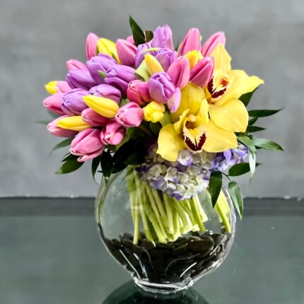 Fanciful Spring Tulips - beverlyhillsflorist