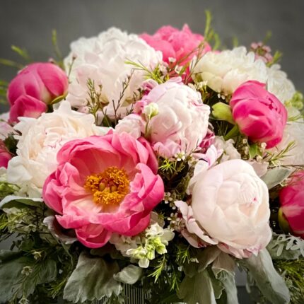 Coral and Blush Peony Bliss - beverlyhillsflorist