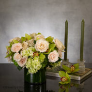 Champagne Roses and Greens - beverlyhillsflorist