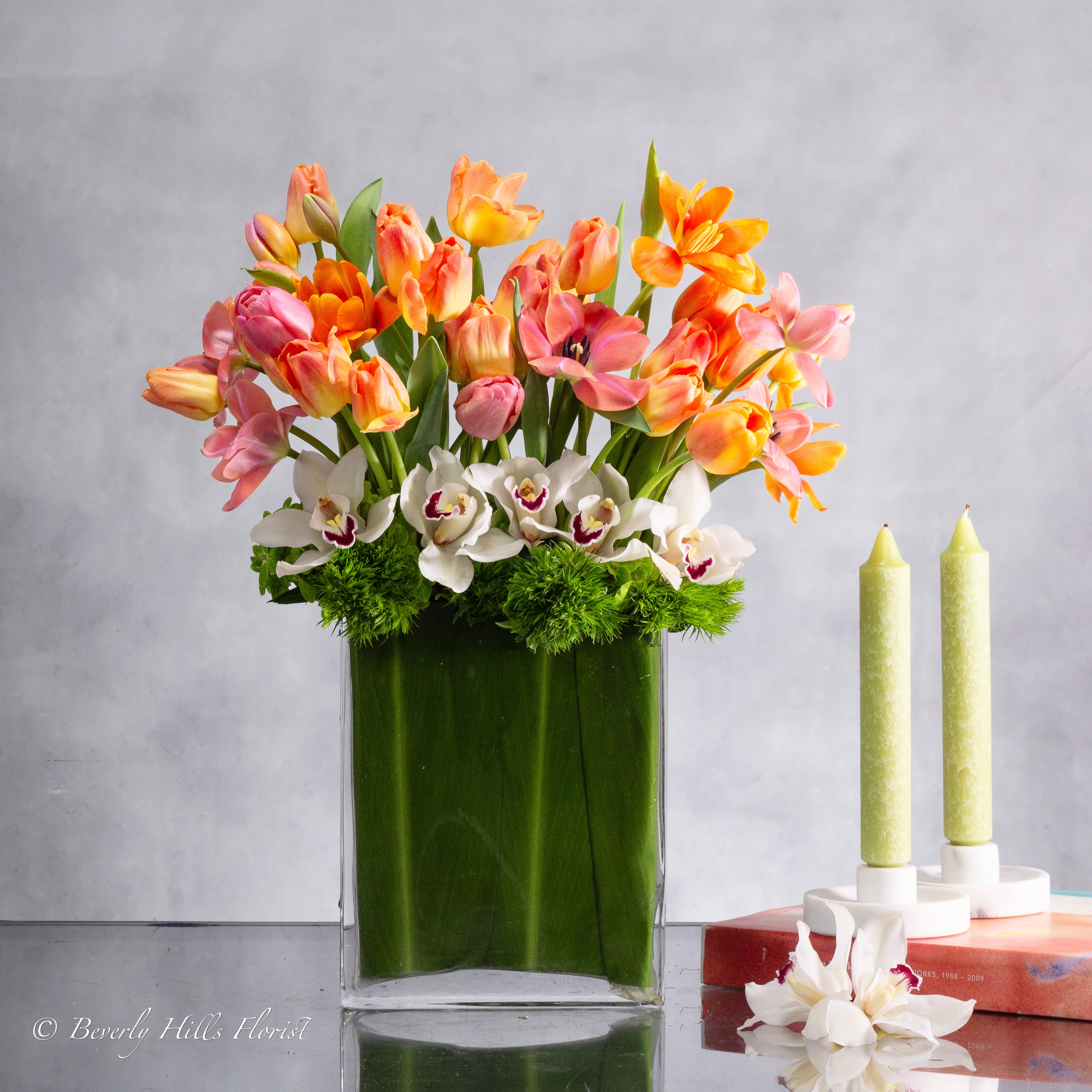 MG_9187 Spring Bliss: Tulip and Orchid Bouquet - beverlyhillsflorist