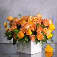 Sunset Serenade Pink Spray Roses in Ceramic Basket Arrangement
Elegant Pink Roses Arrangement in Basket for Same-Day Delivery Beverly Hills
Charming Orange and Pink Flower Arrangement for Los Angeles Delivery