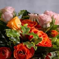 Sunset Serenade Pink Spray Roses in Ceramic Basket Arrangement
Elegant Pink Roses Arrangement in Basket for Same-Day Delivery Beverly Hills
Charming Orange and Pink Flower Arrangement for Los Angeles Delivery