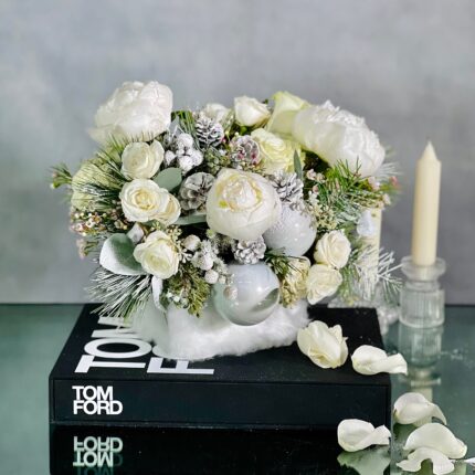 White Peonies and Roses