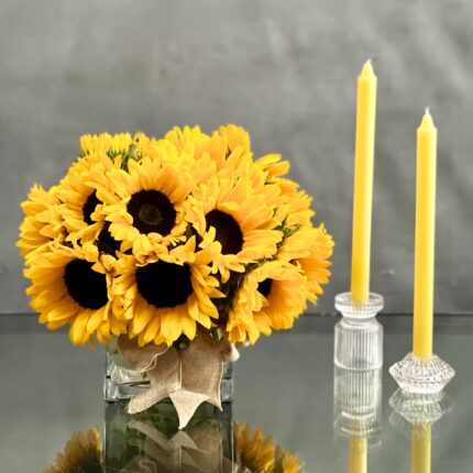 My Sunshine Sunflower Arrangement in Glass Vase with Bow
Same Day Sunflower Delivery Beverly Hills
Sunflowers in Glass Vase West Hollywood Florist
Smiling Sunflowers in My Sunshine Arrangement Beverly Hills
Beautiful Sunflower Bouquet Same Day Delivery Los Angeles