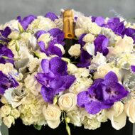 Purple Champagne Gift Box - beverlyhillsflorist