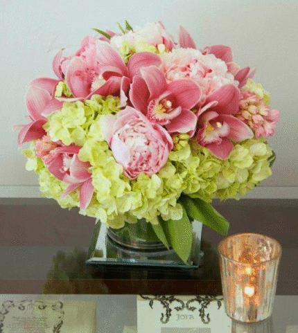 Pink and Green Perfection - beverlyhillsflorist