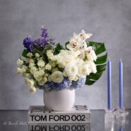 Heavenly Harmony: Blue and White Blossoms - beverlyhillsflorist