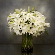 White Casablanca In A Vase - beverlyhillsflorist