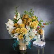 Mustard Rose Medley - beverlyhillsflorist
