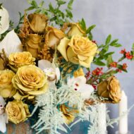 Mustard Rose Medley - beverlyhillsflorist