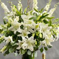 White Lilies Standing Tall - beverlyhillsflorist