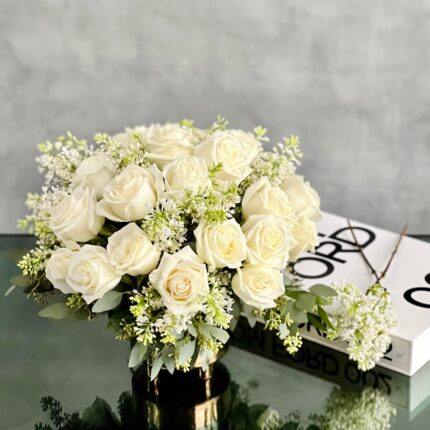 Lilacs and Roses - beverlyhillsflorist