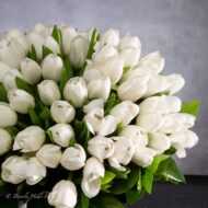 White Tulips in Crystal Splendor - beverlyhillsflorist