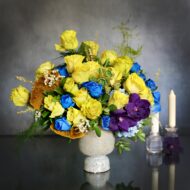 Scent Of Yellows and Blues - beverlyhillsflorist