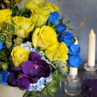 Scent Of Yellows and Blues - beverlyhillsflorist
